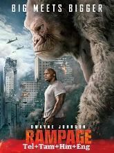 Rampage (2018) BRRip Telugu Dubbed Full Movie Watch Online Free